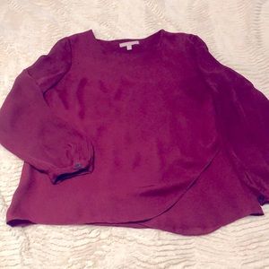 Wine Colored BR Blouse